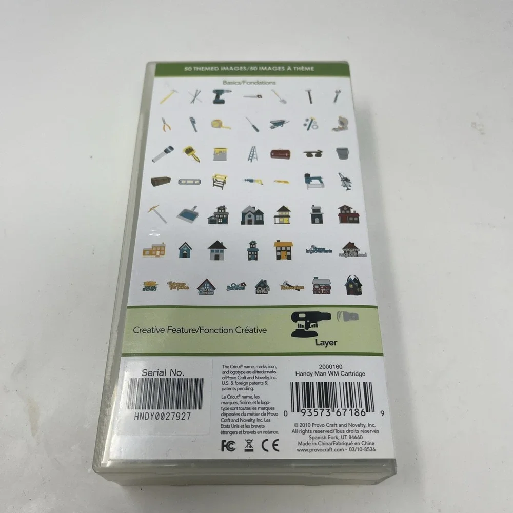 Cricut Cartridge‎ - Handy Man - Complete Set 2000160 - Unknown Link